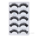 Wholesale 5 pairs 3d mink fur false eyelash 3d mink eyelashes